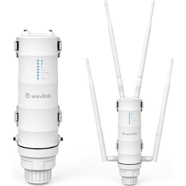 Wavlink AC1200 Kraftfull Utomhus WiFi Förstärkare/Repeater med PoE/Dual-Band 2.4+5G/4 Långdistans WiFi-Antenner