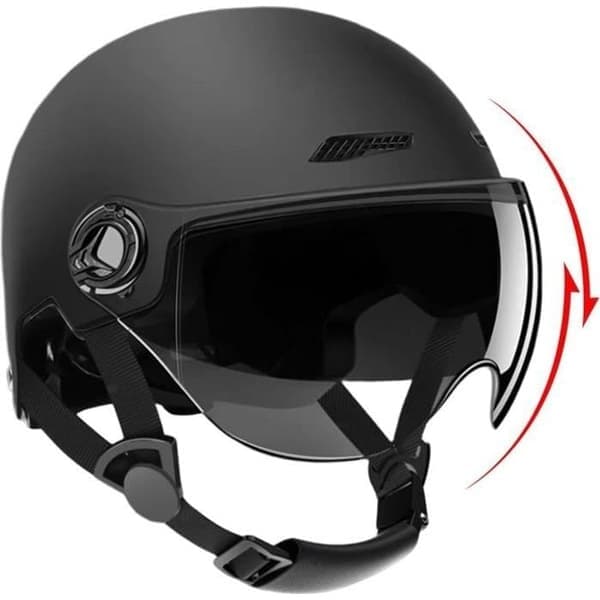 (Svart) Cykelhjälm - AQSACOKIYA - Elscooter - Högt Skydd - Storlek 54-62cm - Svart