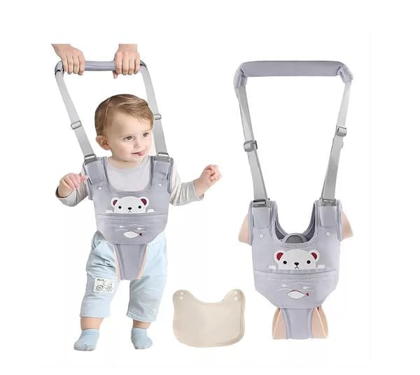 (Grå) Baby Walker Handhållen Hjälpbälte Justerbar Baby Walker Säkerhetsbälte Stå Gå Lära Hjälpbälte Remo