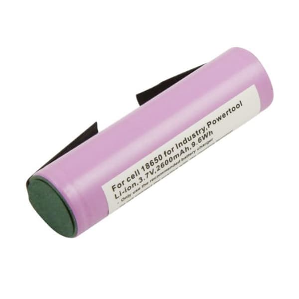 Li-ion batteri 18650 - AVIZAR - 3,7V 2600mAh - Kompatibel med Gardena och Kärcher - U-kontakter