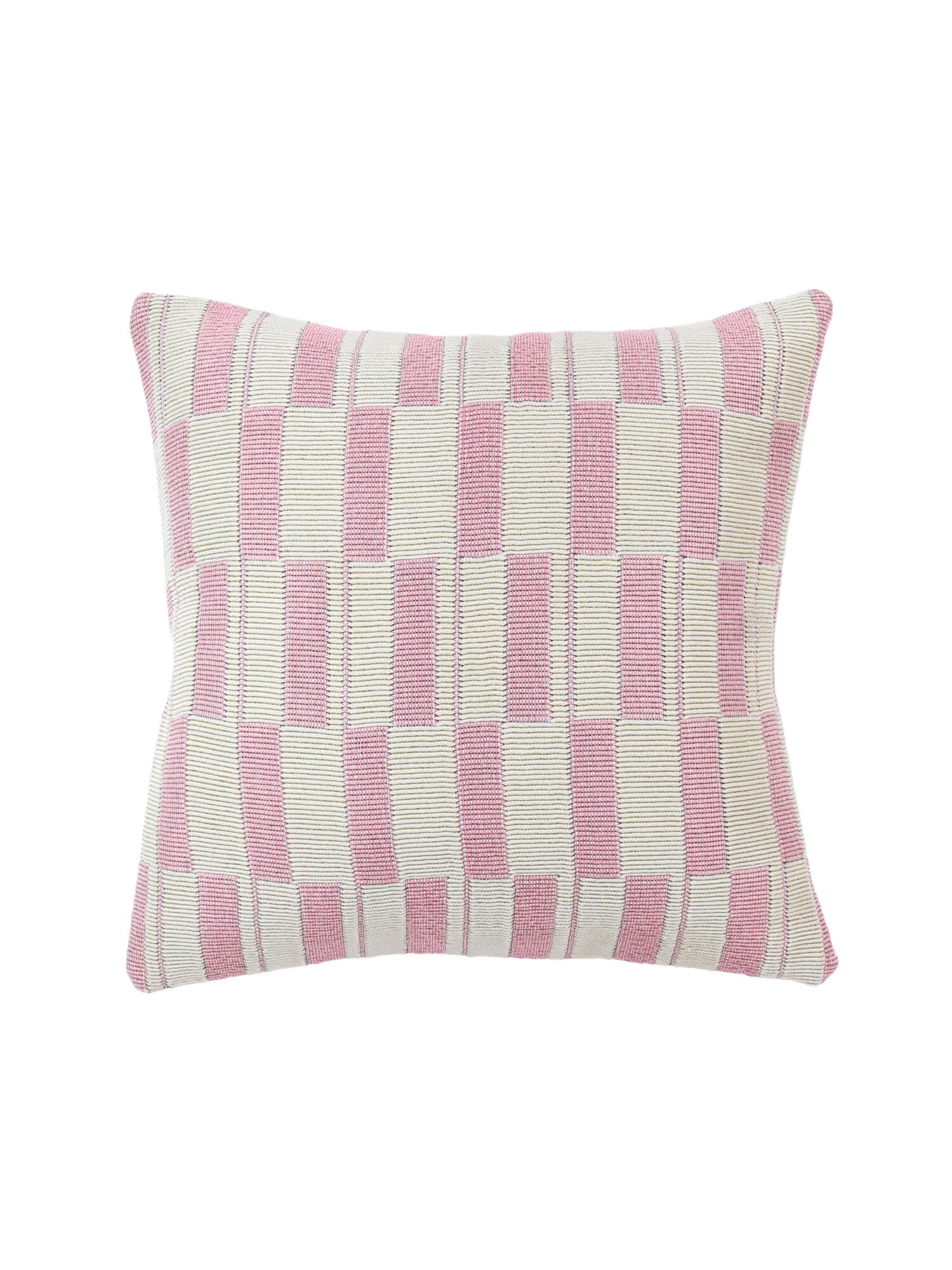 Pino Cushion Cover Kuddfodral - Rosa / Vit 50x50