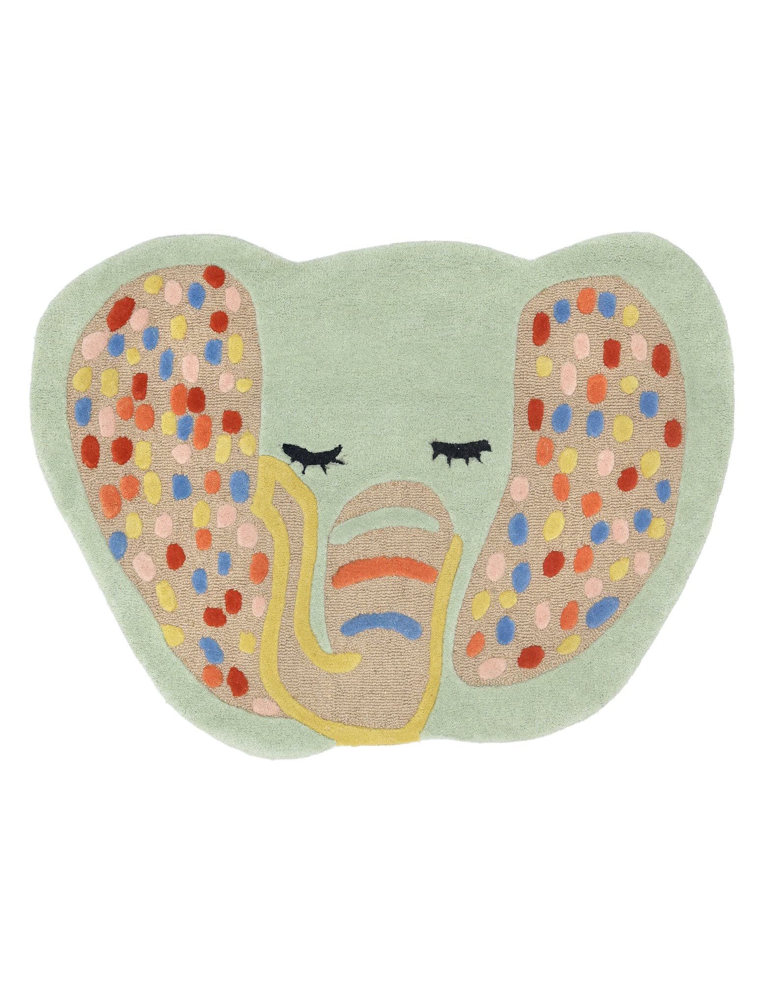 Elli Matta - Flerfärgad / Mintgrön 90x120