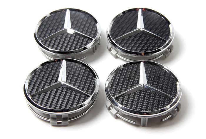 MB09 - 75MM 4-pack Centrumkåpor Mercedes Benz