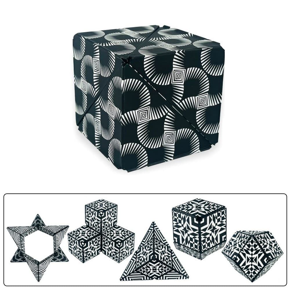 Fidget 6x6x6cm 3D Magnetisk Kub Förändrande Magisk Kub Pussel