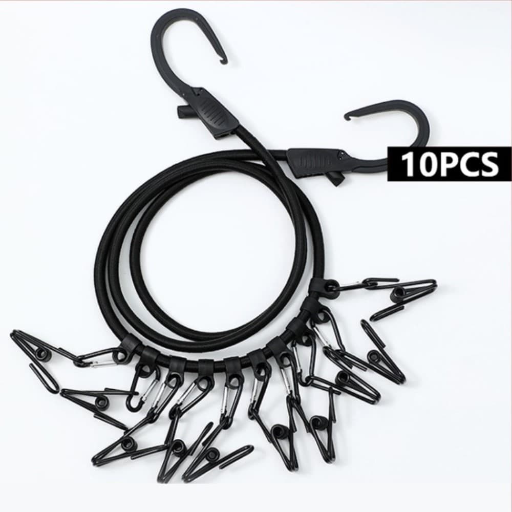 Punch - free clothesline Camping Torkning elastisk klädstreck