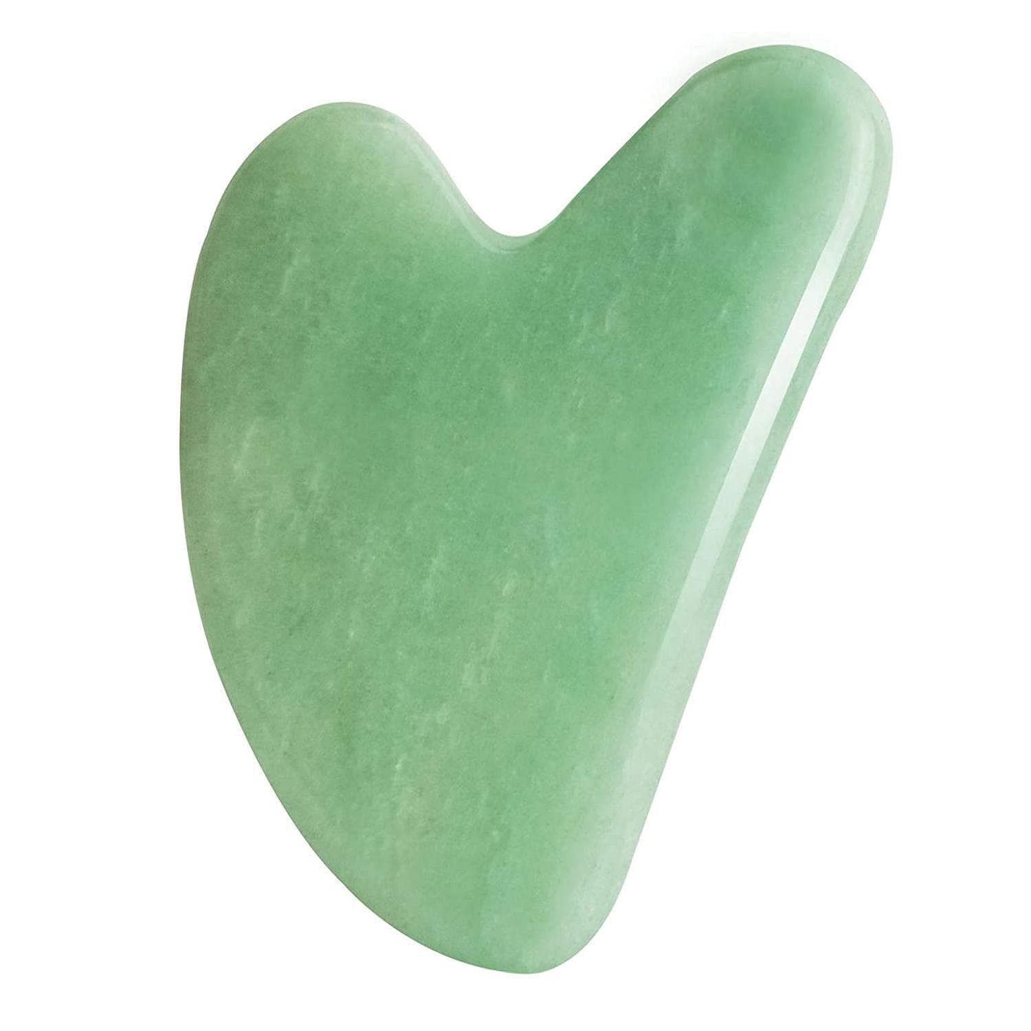 Gua Sha-Sten För Ansiktsmassage - Grön