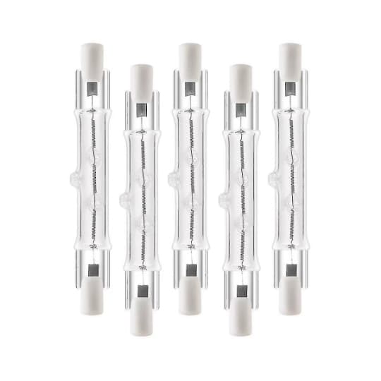 5-pack R7s 118mm 300w 230v - R7s halogen linjärt ljus