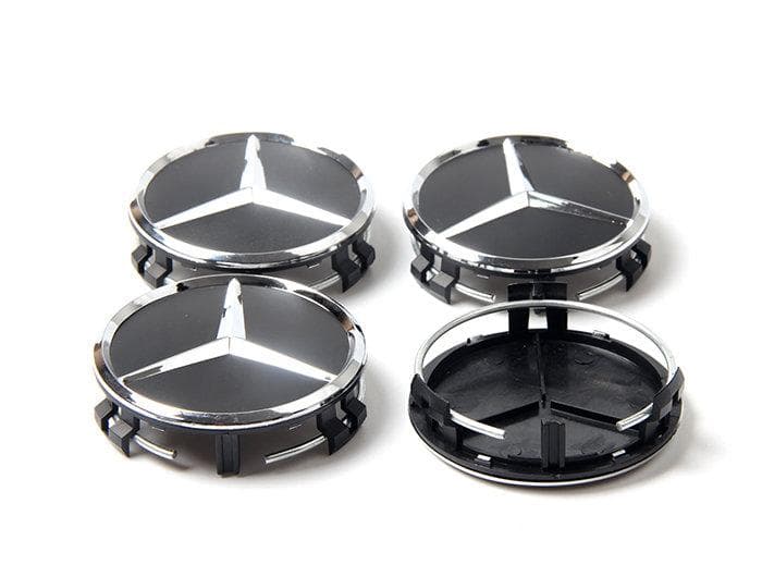 MB02 - 75MM 4-pack Centrumkåpor Mercedes Benz