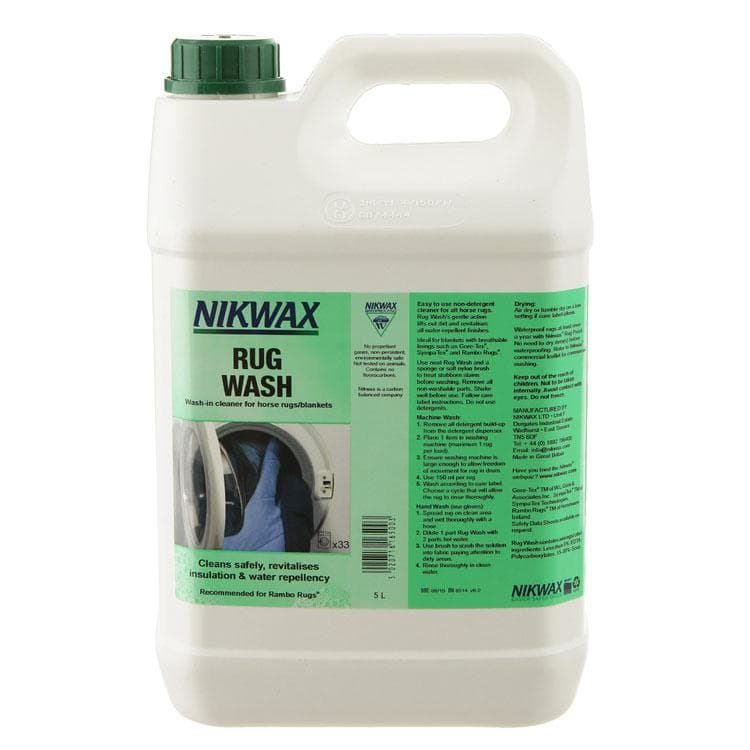 NIKWAX RUG WASH  5L, tvättmedel för hästtäcken dunk