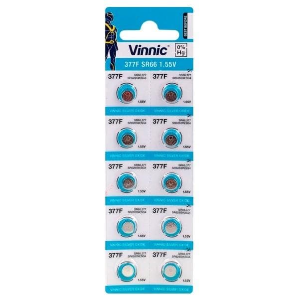 10st klockbatterier Vinnic 377/376 / SR 626 SW / G4