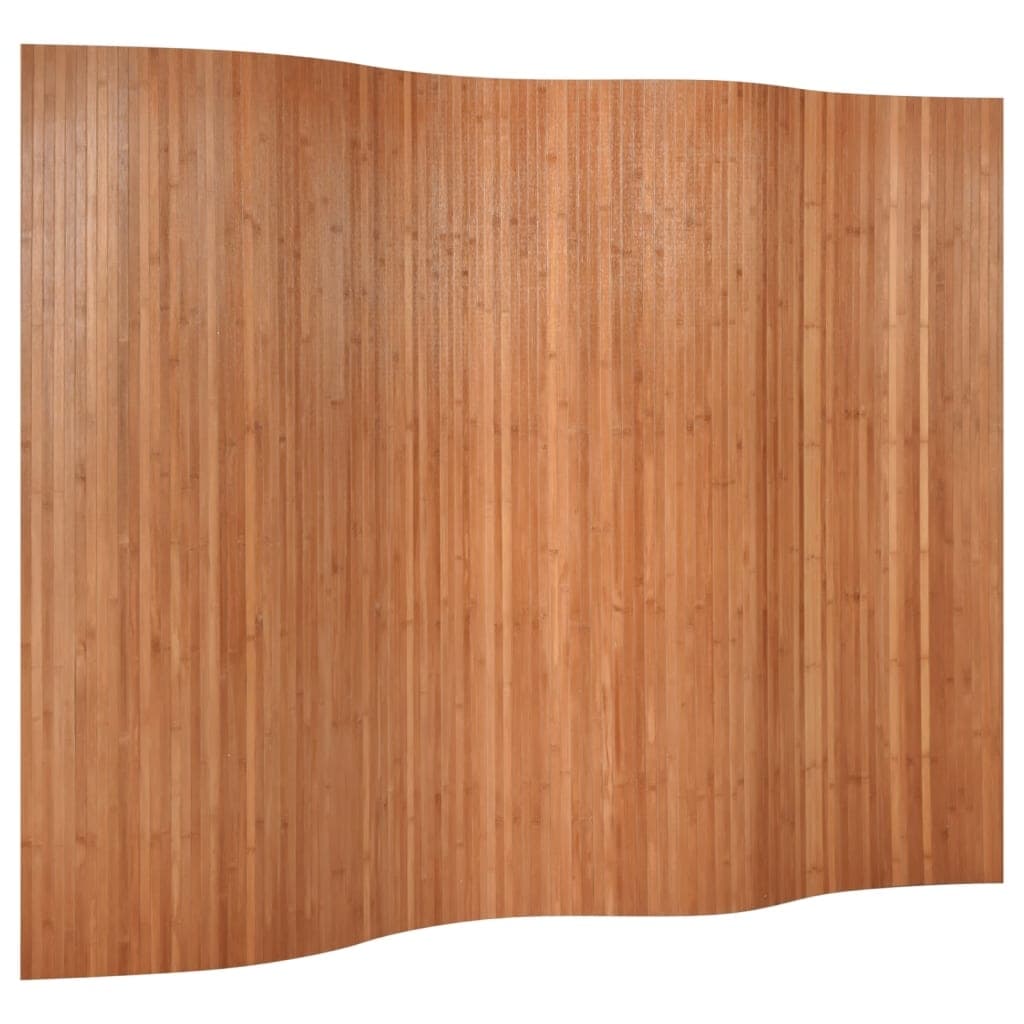 vidaXL Rumsavdelare brun bredd 250 cm höjd 165 cm bambu