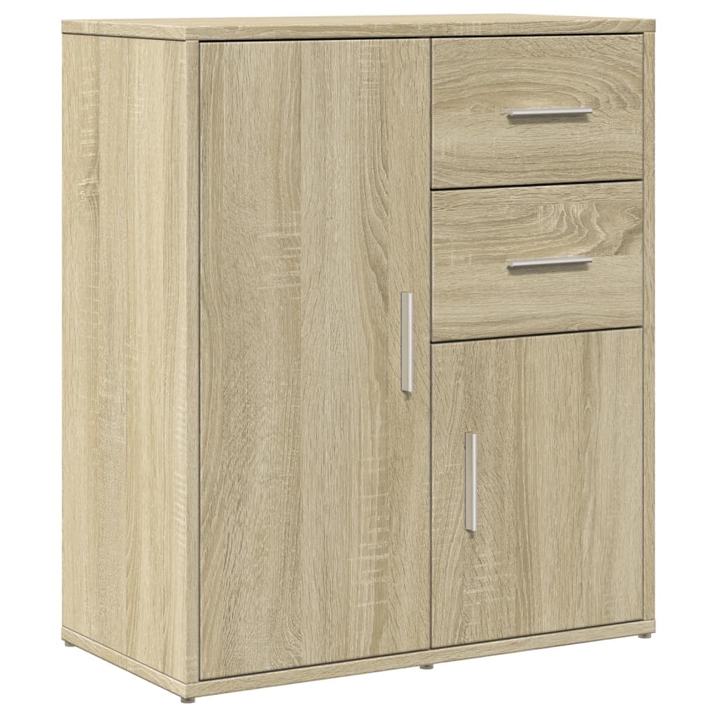 vidaXL Skänk sonoma-ek 60x31x70 cm konstruerat trä