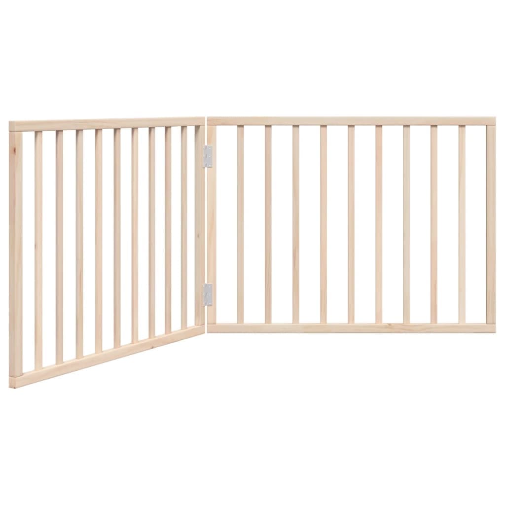 vidaXL Hundgrind hopfällbar 2 paneler 160 cm poppel