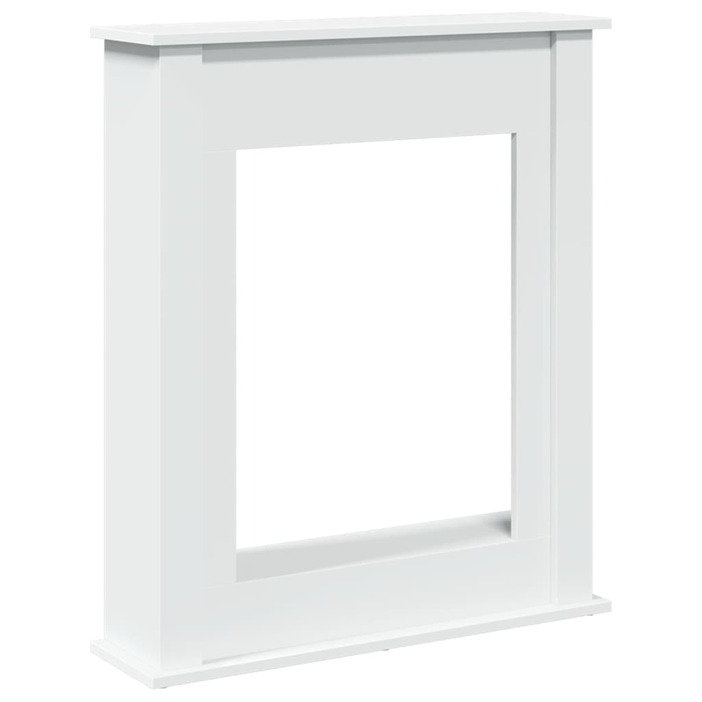 vidaXL Spiselkrans vit 75x20x87,5 cm konstruerat trä