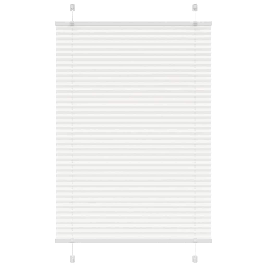 vidaXL Plisserad persienn vit 100x100 cm tyg bredd 99,4 cm polyester