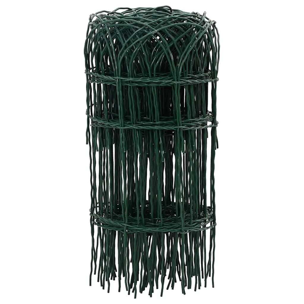 vidaXL Rabattkant pulverlackerat järn 25x0,4 m