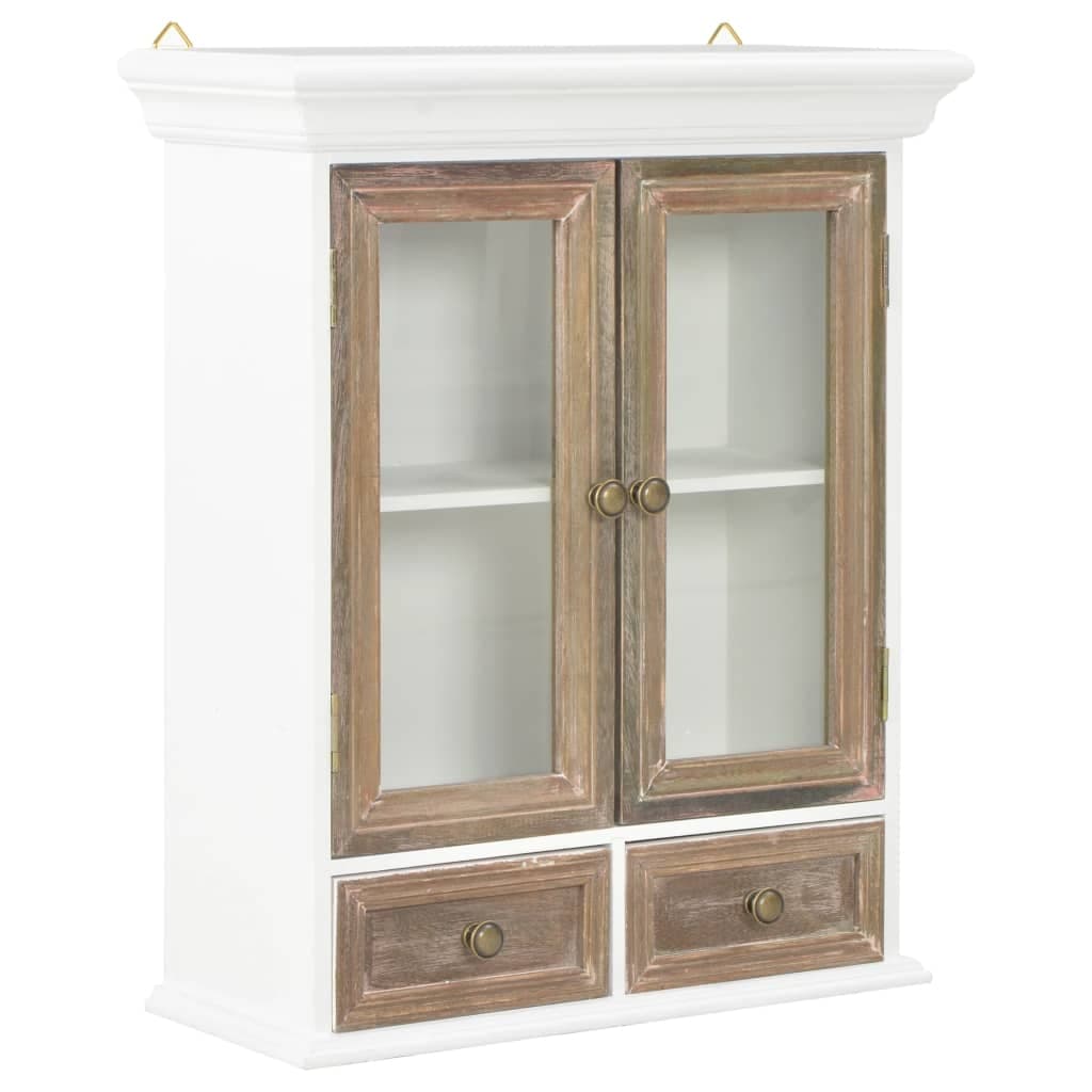 vidaXL Väggskåp vit 49x22x59 cm konstruerat trä
