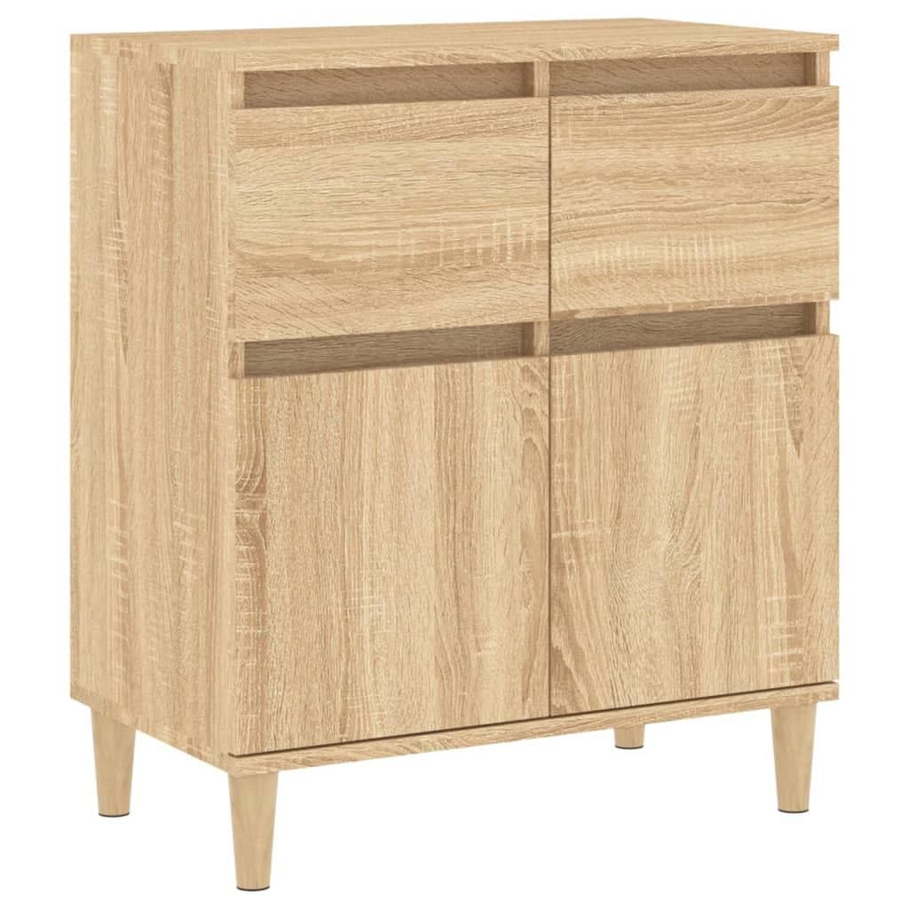 vidaXL Byrå sonoma-ek 60x35x70 cm konstruerat trä