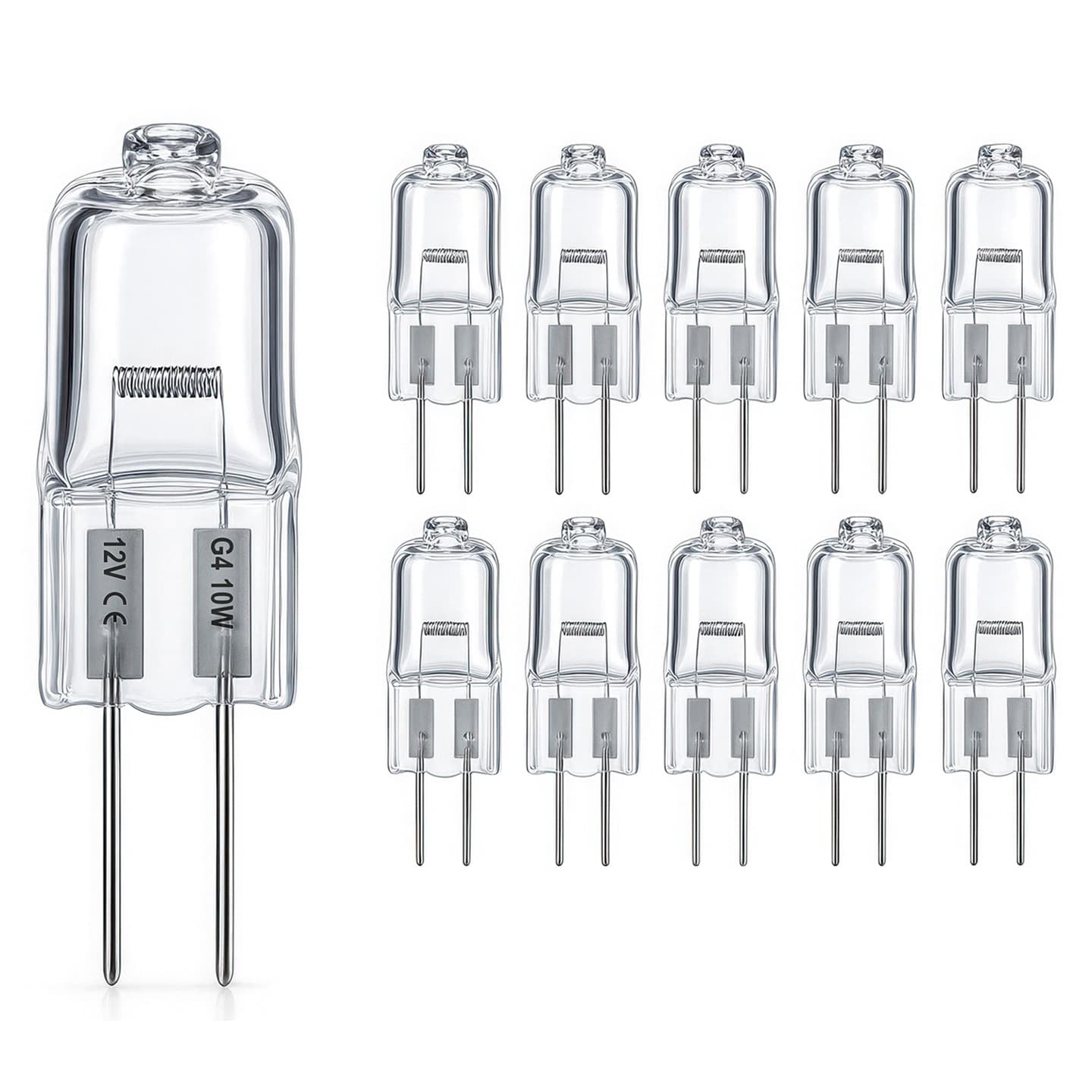 G4 Halogenlampor / Stiftlampor - Varmvit - Halogen - 10W (10-Pack)