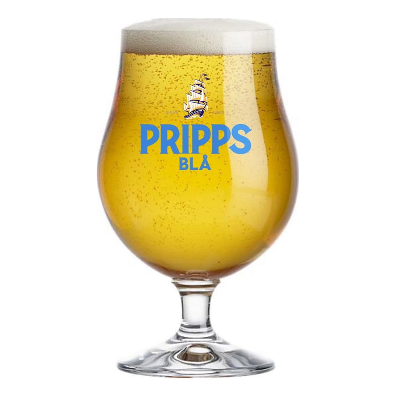 6-Pack Ölglas 40cl - Pripps Blå Ölkupa - Glas till Öl