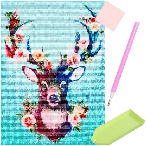 Diamond Painting / DIY 5D Diamantmålning - 30x40cm - Hjort