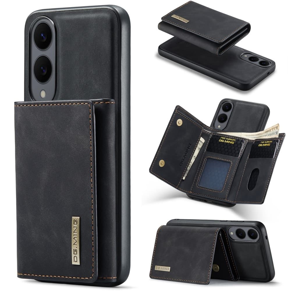 DG.MING Galaxy S25 Edge Skal 2in1 Magnetiskt Avtagbart Kortfack