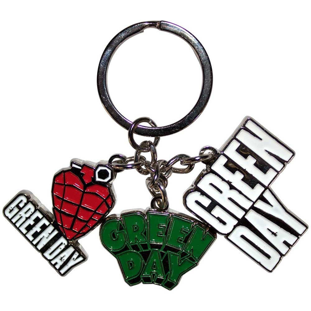 Green Day nyckelring: Logo Charms