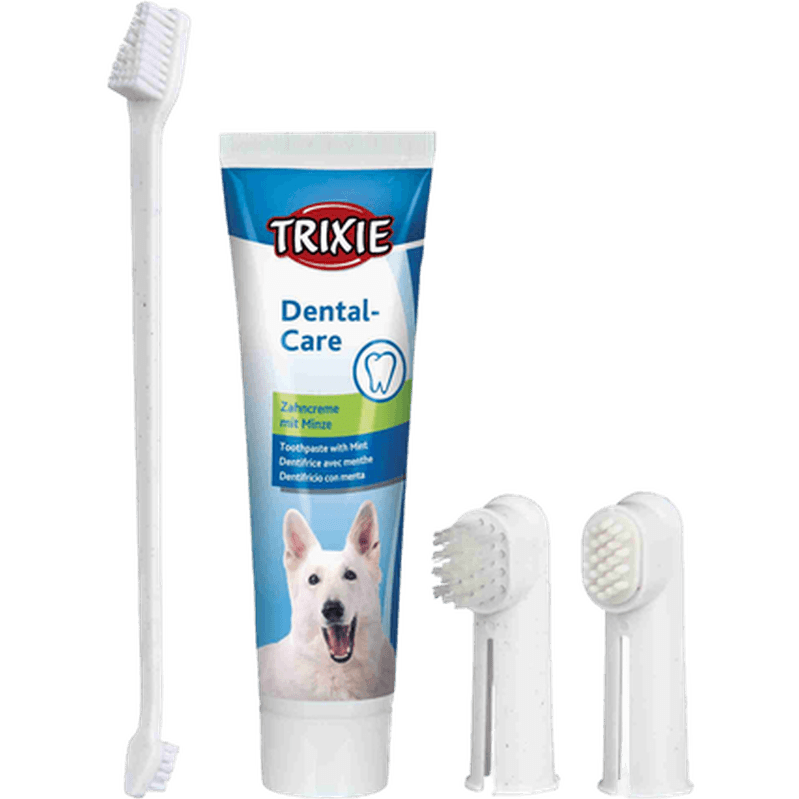 Dental Hygiene Set for Dogs 100 g - Hund - Hundvård & Tillskott - Tandvård & tandsten hos hund - Trixie - ZOO.se