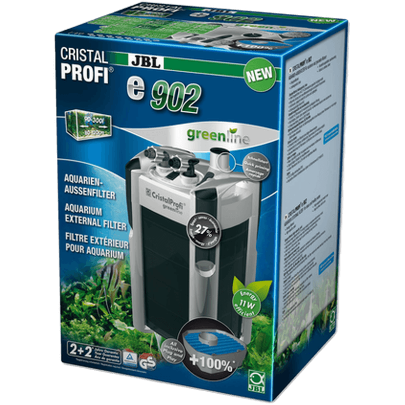 CristalProfi e902 Greenline External Filter 900L/h 900l/h - Akvaristik - Akvariepumpar & Filter för akvarium - Ytterfilter för akvarium - JBL -