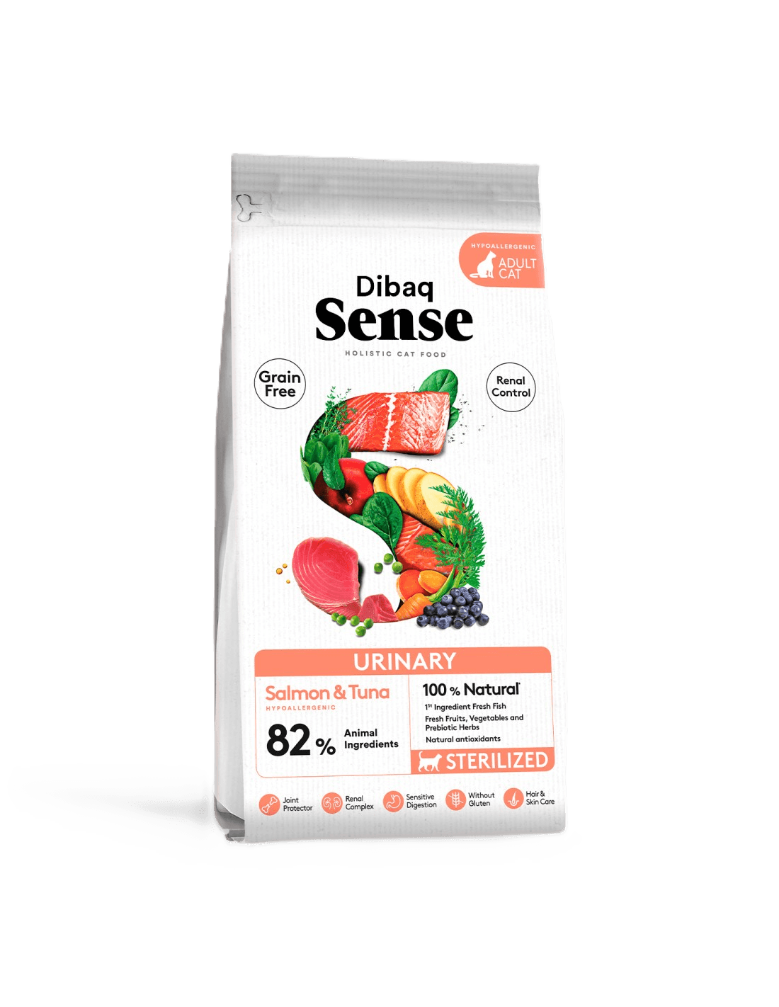 Sense Cat Grain Free Urinary (Salmon&Tuna) 1,5kg - Katt - Kattfoder & kattmat - Torrfoder till katt - DIBAQ - ZOO.se