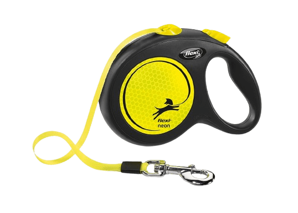 Rullkoppel New Neon Tape, 5m, L, max 50kg, Neongul - Hund - Halsband - Flexi - ZOO.se