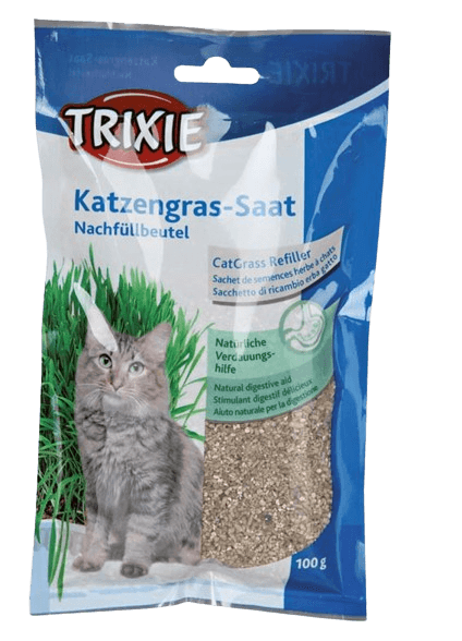 Kattgräs refill 100 g - Katt - Kattgodis & Kattgräs - Kattgräs & Gräsfrön för katt - Trixie - ZOO.se