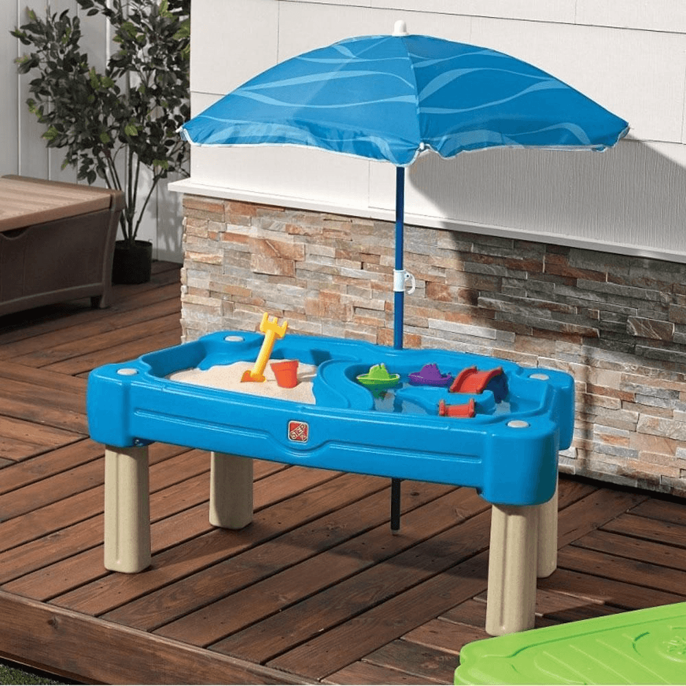 Step2 vatten/sand aktivitetsbord Cascading Cove W/Umbr 850900