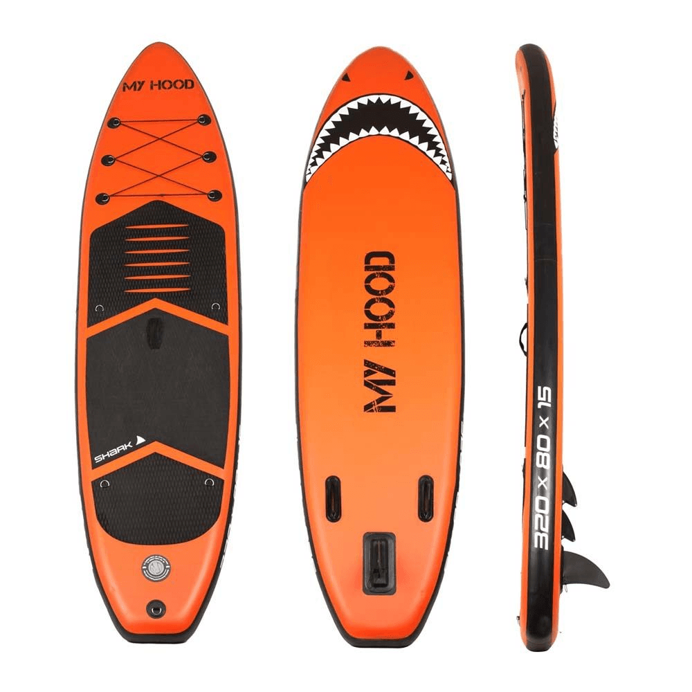 My Hood Sup Board Shark - Orange My Hood Pool og badeudstyr 708016