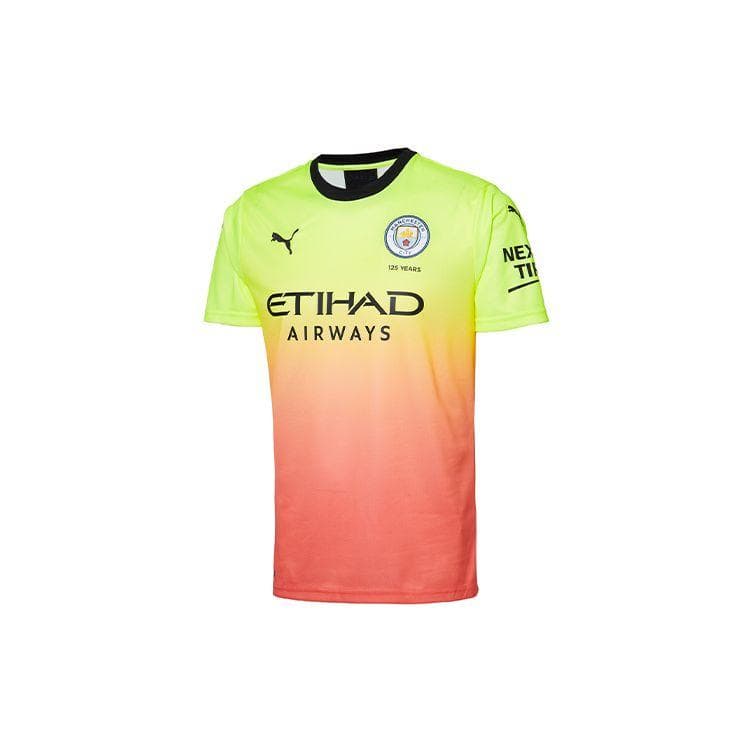 Puma Manchester City 19/20 Bortatröja Fan Edition Herr Toppar Rosa Gul 755594-03 cm