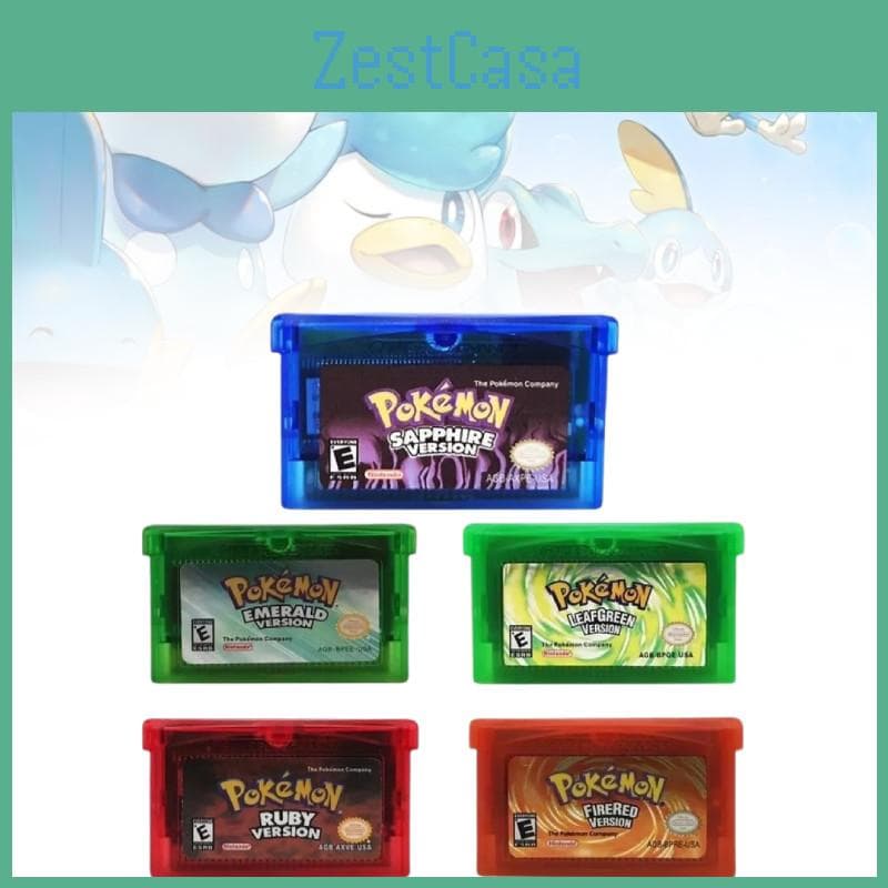 Spel Nintendo Boy Advance Ruby Emerald Firered Leafgreen Kul Sapphire