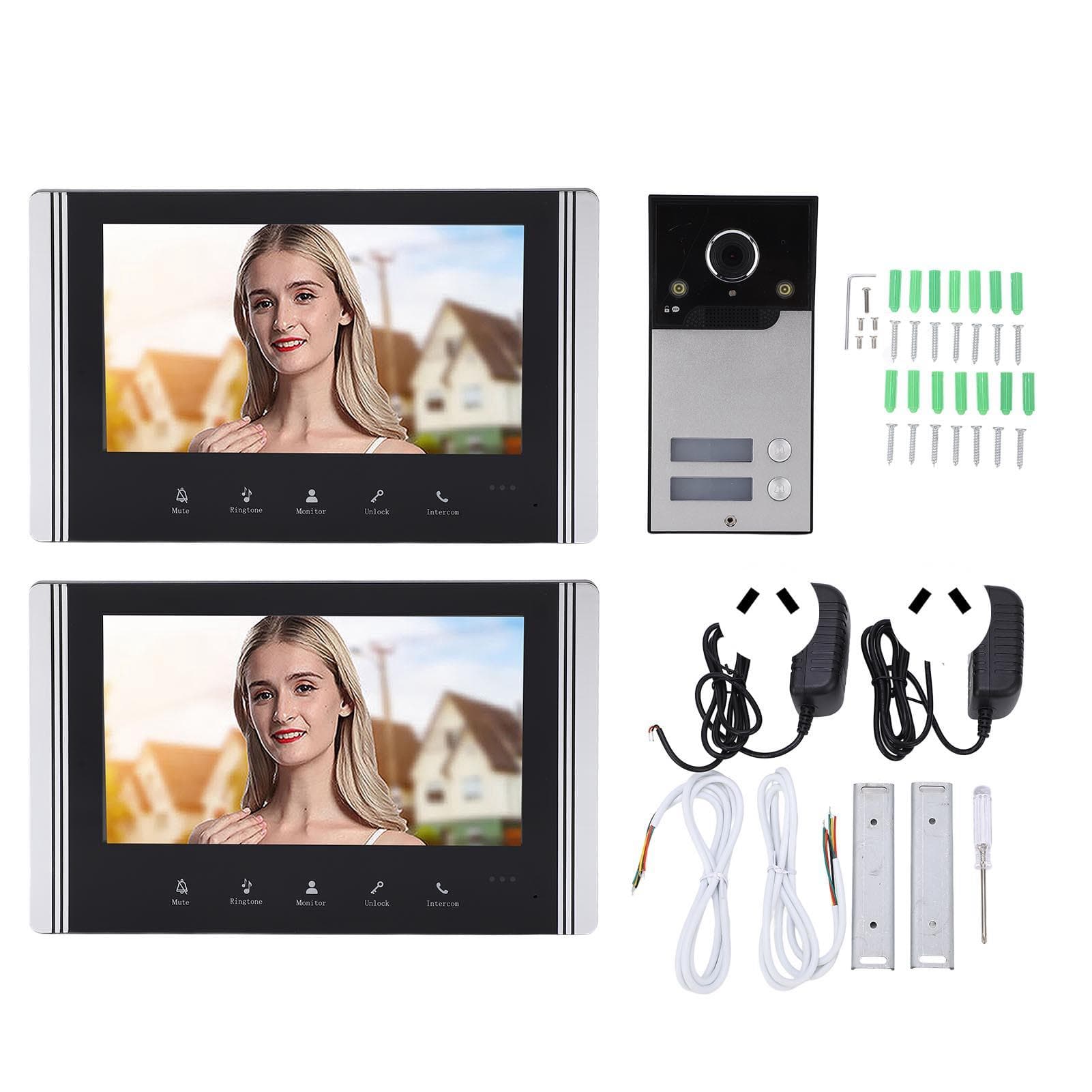 Video Dörrklocka Intercom System 7in TFT LCD Skärm 120 grader Vidvinkel för Hem Lägenhet