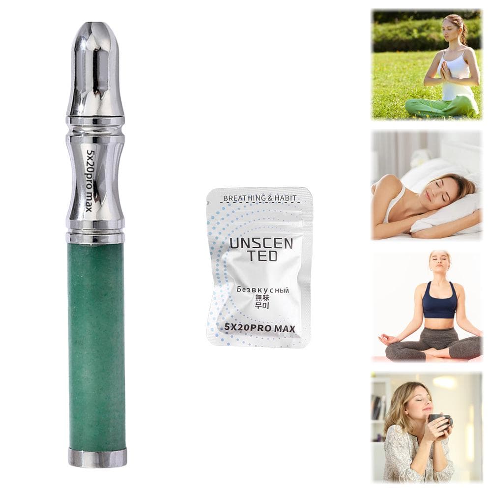 Sluta röka pinne Stress Šngestlindring Luftinhalator Mindfulness Andningsverktyg Sluta röka Hjälpmedel för Vuxna brun