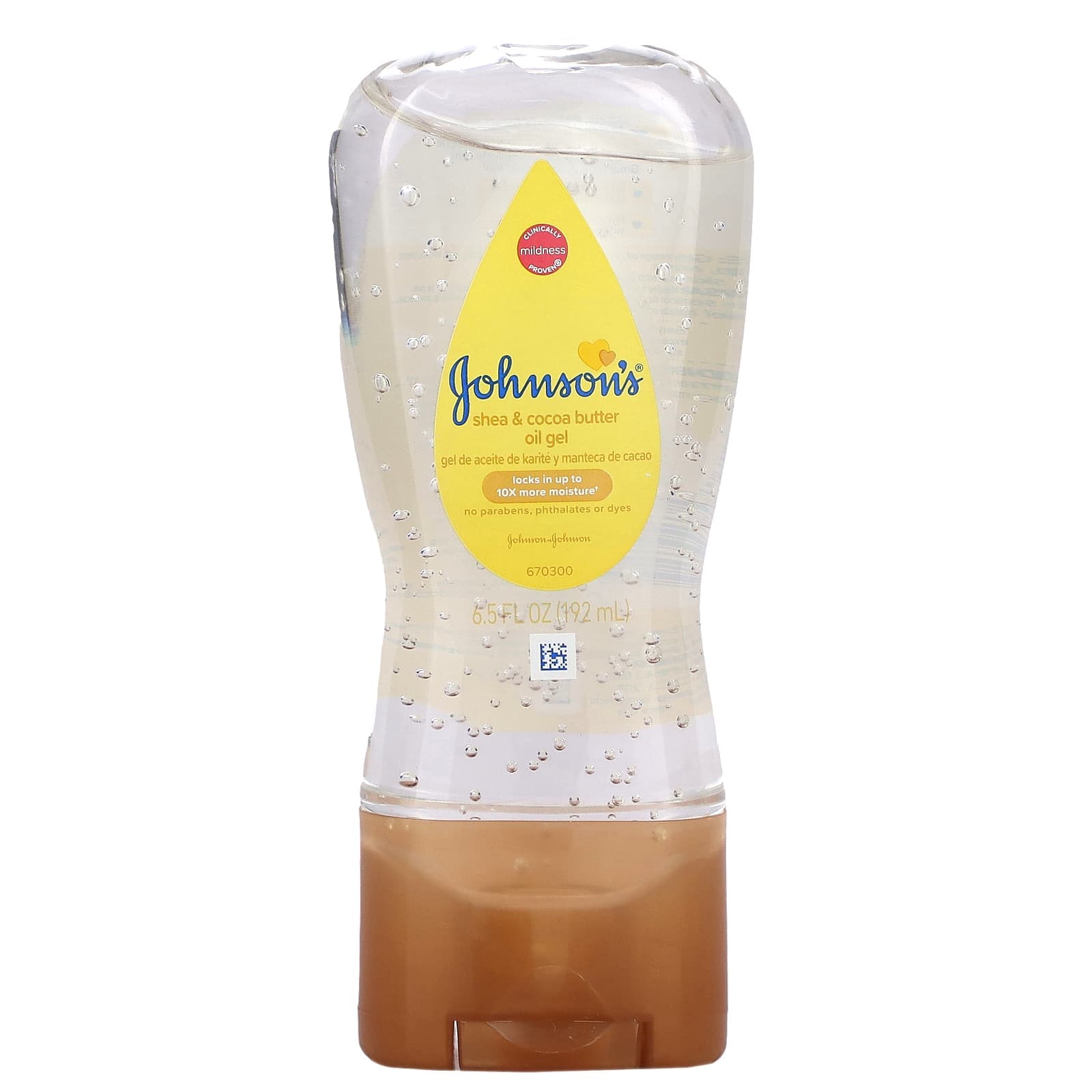 Johnson's Baby, Sheasmör & Kakaosmör Oljegel, 6,5 fl oz (192 ml)