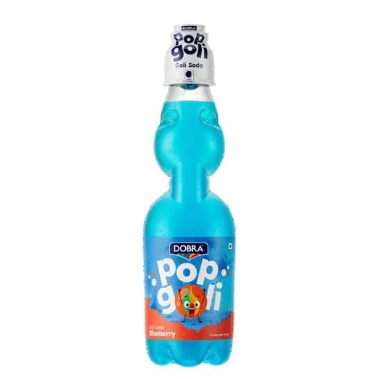 Pop Goli Soda – Blåbärssmak, Kolsyrad Kula Soda, 225ml