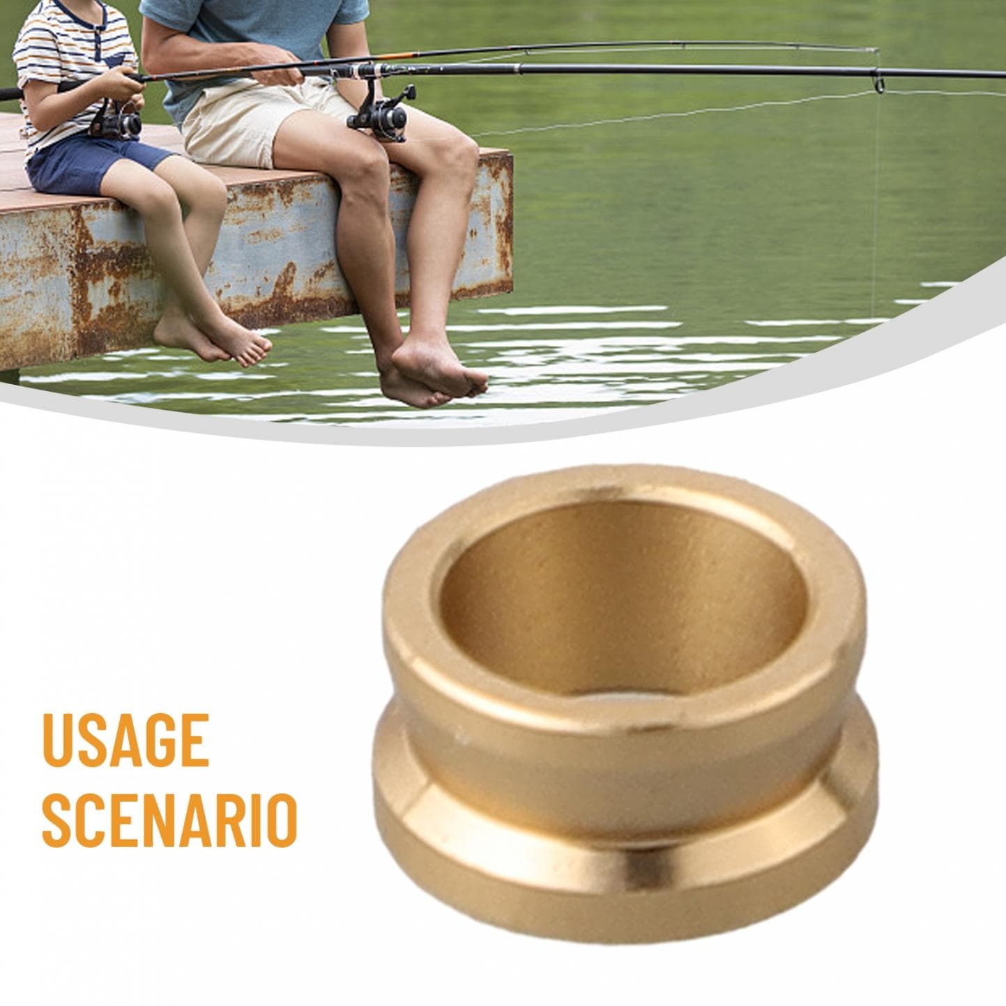 Utomhus Linrulle Mässing Guld Ledring Hög Intensitet