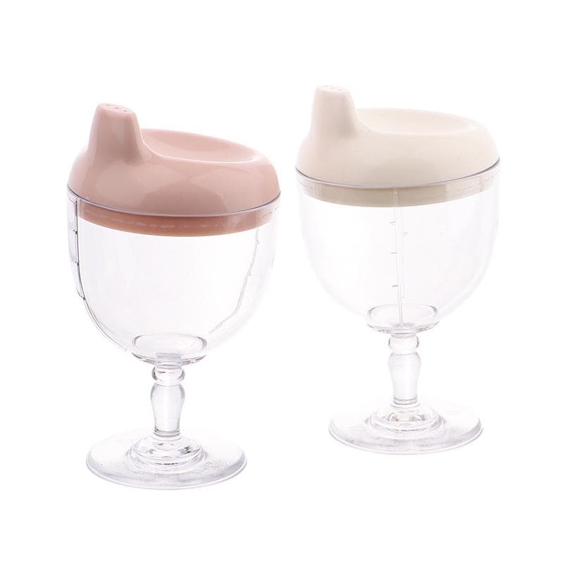 Baby Plast Höga glas Barns Vinkoppar Juice Cups Barns Mjölkkopp gul