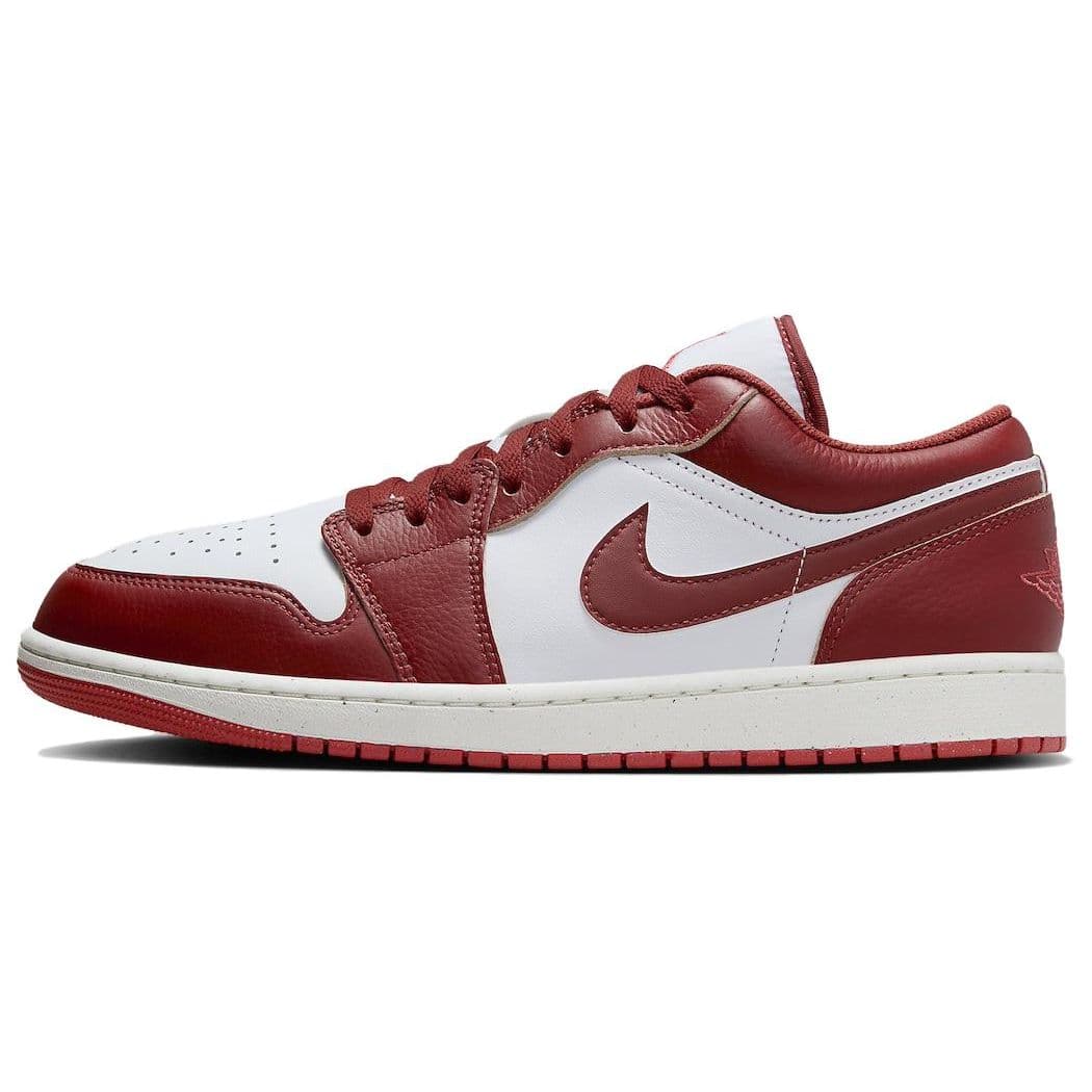 Air Jordan 1 Low SE Dune Red Herrsneakers Vit Hummer Segel FJ3459-160 cm