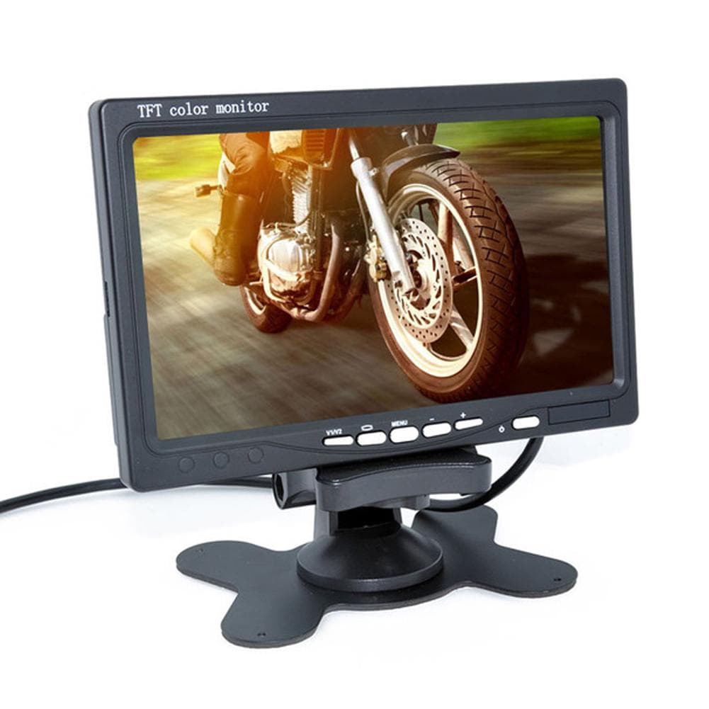 Bilmonitor 7  Digital Color TFT 16:9 LCD-skärm med 2 hållare för backkamera DVR