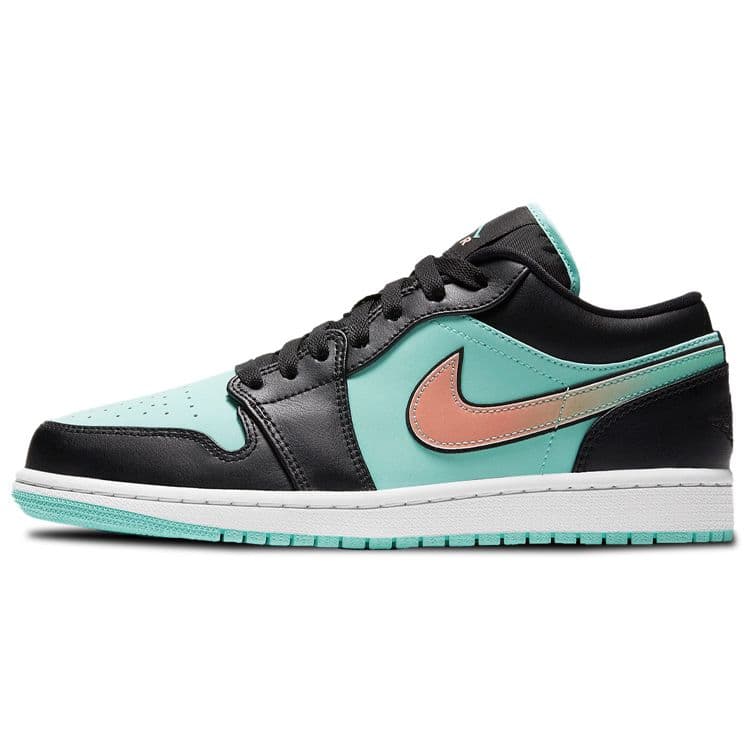 Air Jordan 1 Low SE Tropical Twist Herrskor Teal Svart CK3022-301 cm