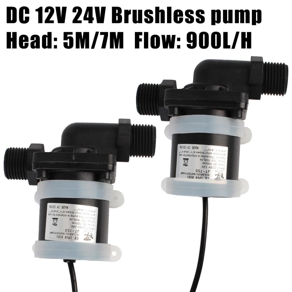 Borstlös solmotor Vattenpump Micro dränkbar vattenpump Vattentät varmvattenberedare Dusch Golvvärme Booster Pump DC 12V 24V