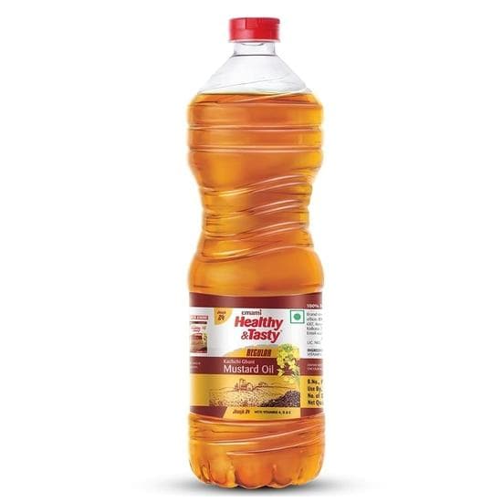 Emami Hälsosam och välsmakande Kachchi Ghani Senapsolja Vanlig, 825 G husdjursflaska