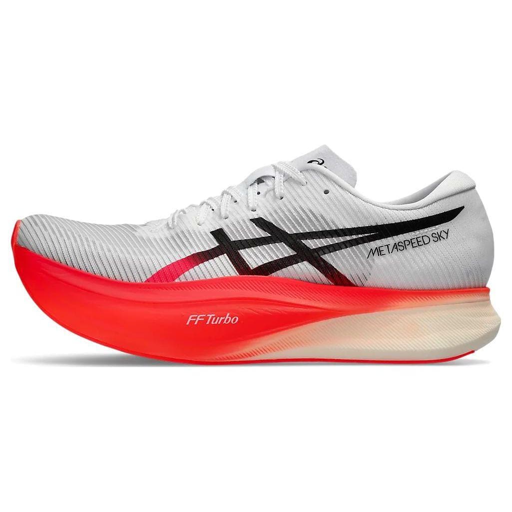 ASICS Metaspeed Sky+ Vit Soluppgång Röd Unisex Sneakers Svart 1013A115-100 cm