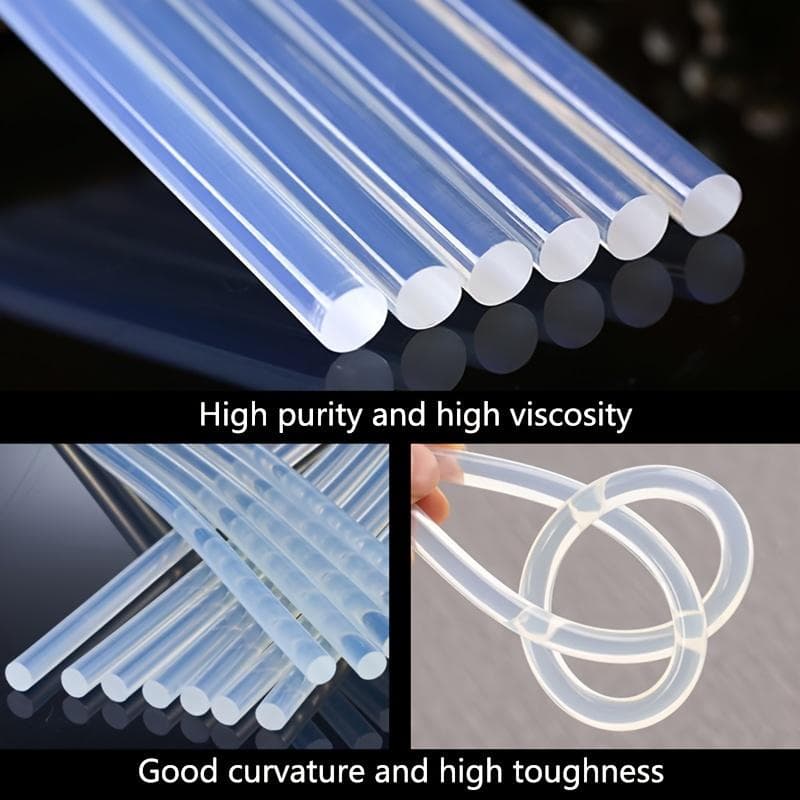 10 st 7 mm Smältlimstift Transparent För Limpistol Rent Limstift Stark Viskositet Stavar Hem DIY Industriell Reparation