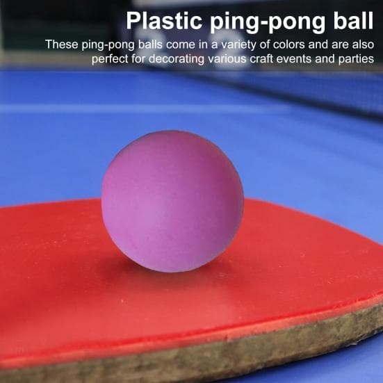 50st färgade pingisbollar frostad yta Elastisk slagtålig runda bordtennisbollar träningsverktyg flerfärgad